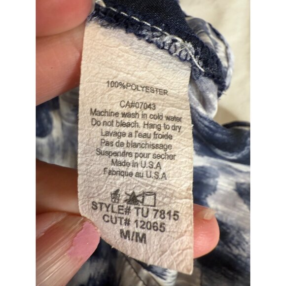 Y2K Cheetah Print Tank Tunic Top M Lace Trim Round Neck Whimsigoth Coquette USA - Picture 2 of 16